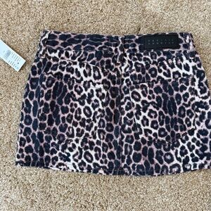 Pacsun Leopard Print Mini Skirt size 23 NWT